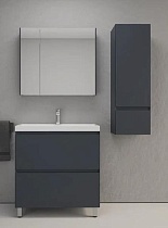 Мебель для ванной Style Line Манхэттен 80 см напольная, графит