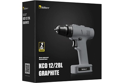 Аккумуляторная дрель-шуруповерт Kolner KCD 12/2BL GRAPHITE 8020100296