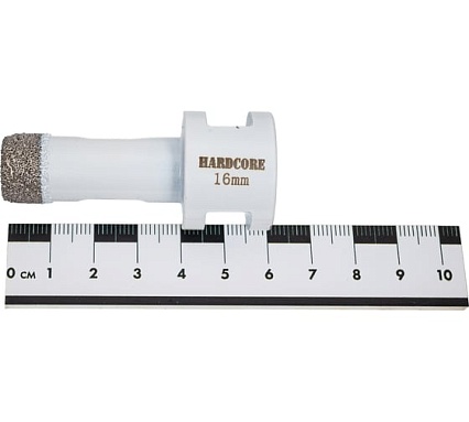 Коронка алмазная Hardcore по керамограниту для УШМ 16 мм, М14 155016