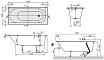 Квариловая ванна Villeroy&Boch Oberon 170x75 см UBQ170OBE2V-01