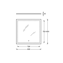 Мебель для ванной Kerama Marazzi Cubo 80 см мальва матовая