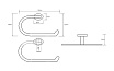 Вешалка для полотенец Bemeta Oval 118404061 хром