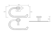 Вешалка для полотенец Bemeta Oval 118404061 хром