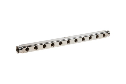 Коллектор AV Engineering 1/2x11 выходов, односторонний AVE155034