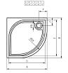 Поддон для душа Riho Kolping 90x90