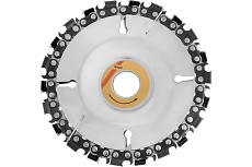 Диск пильный цепной для быстрой и плавной обработки дерева (100х16 мм) для УШМ Тундра 4617749