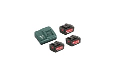 Аккумуляторы 3 шт. (5,2 А*ч; 18 В; Li-Ion) и ЗУ ASC 30-36 Basic-Set Metabo 685048000