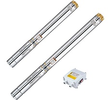Скважинный насос LEO 3XRm 2/27-0.75 кабель 60 м, 750 Вт, 220В/50Гц, максимальный объем 2,7 куб.м/ч, максимальная высота 117 м 2115
