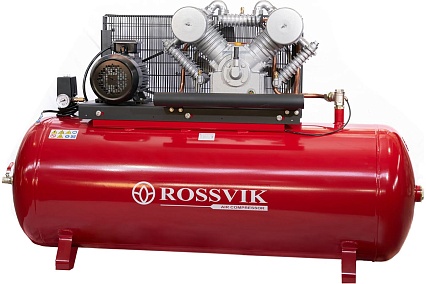 Поршневой компрессор Rossvik 1000л/мин, 16бар, ресивер 500л, 380В/7,5кВт СБ4/Ф-500.LТ100/16-7,5
