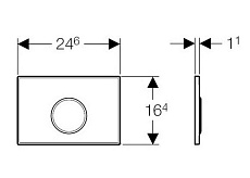 Кнопка смыва Geberit Sigma 10 115.758.KH.5