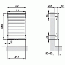 Полотенцесушитель водяной Zehnder Subway SUBI-060-045 Inox