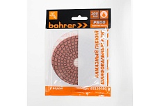 Круг алмазный гибкий шлифовальный АГШК (100 мм; Р800; с водой) Bohrer 55110080