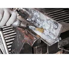 Щетка кистевая волнистая с хвостовиком 19 мм, проволока - INOX 0.30 мм DeBever DB80163387