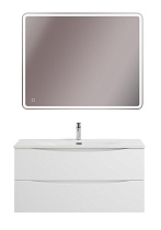 Мебель для ванной BelBagno Marino-Cer-N 100 см Bianco Opaco