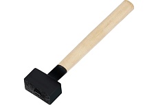 Кувалда ЛОМ литая, 1 кг, деревянная рукоятка 4613182