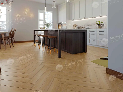 Виниловый ламинат Alpine Floor Parquet LVT Дуб Хатиса 590x118x2.5 мм, ECO-16-27