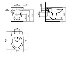 Подвесной унитаз Ideal Standard Eurovit W705501 с функцией биде