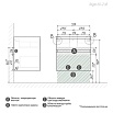 Мебель для ванной Grossman Меркадо 60 см графит матовый