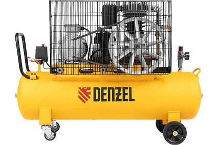 Воздушный компрессор Denzel BCI4000-T/100 ременной привод, 4,0 кВт, 100 литров, 690 л/мин 58123