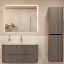 Мебель для ванной Vincea Alto 100 см светло-серый матовый