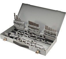 Набор метчиков и плашек H-Tools M3-M12 HSS-G 45пр 08331030