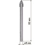 Сверло по стеклу и керамике Рубин (8х80 мм, 2 грани, ц/х) TDM ELECTRIC SQ1091-0102