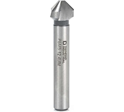 Зенковка по металлу 12,4 мм P6M5 конус 90 гр. DIN 335 Diamond Industrial DIDZM124