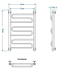 Полотенцесушитель водяной Energy Sonata 80x50