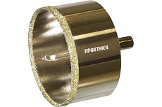 Коронка алмазная по керамограниту/керамике Профи (82х70 мм) Практика 917-736