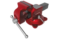 Слесарные поворотные тиски с наковальней Сорокин 1.928