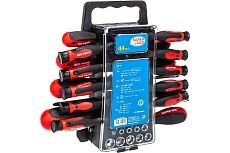 Набор отвертки, биты и накидные головки, 44 шт. SUPER-EGO SEH003100