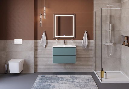 Мебель для ванной BelBagno Kraft 39-700 70 см эмаль, Голубой матовый
