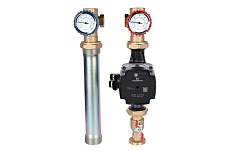 Насосная группа STOUT с прямым контуром, 1 дюйм, с насосом Grundfo SDG-0001-002503