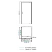 Душевой уголок WasserKRAFT Elbe 74P02 80x80 черный