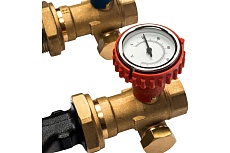 Насосная группа с 3-х ходовым приводным смесителем (1&quot;; с насосом Grundfos UPSO 25-65) STOUT SDG-0003-002502