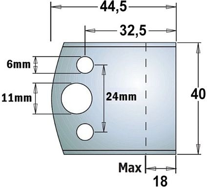 Комплект из 2-х ножей HSS (40x4 мм) CMT 690.193H