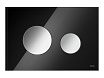 Кнопка смыва TECE Loop 9240656 стекло, черный/хром глянцевый
