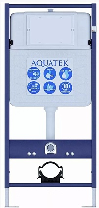 Подвесной унитаз SET Aquatek Классик cm с микролифтом, безободковый INS-0000012 + AQ1112-00 укороченный