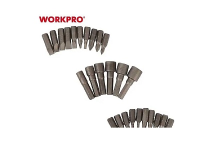 Отвертка WORKPRO 2X DRIVE с трещоткой, 29 предметов WP221052