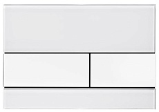 Кнопка смыва TECE Square 9240800 стекло, белый