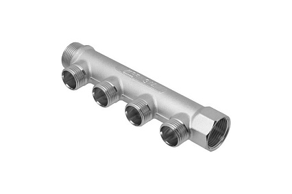 Коллектор MPF 4 выхода х 3/4" х 1/2" наружная резьба ИС.071058