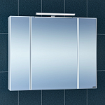 Зеркальный шкаф Санта Стандарт 113018 90 см со светильником