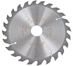 Пильный диск по дереву 180x1.4/2.2x30/25.4/20/16 мм, 24Т, черновая обработка GRAFF 21218024