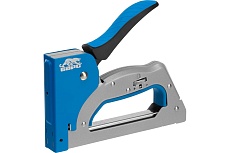 Металлический степлер Барс 3 в 1 регулировка удара двухкомпонентная рукоятка тип скобы 53 300 500 6-14 мм 40004