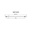 Душевой уголок Vincea Slim 8mm VSR-4SLP9090CL 90x90 хром, прозрачное