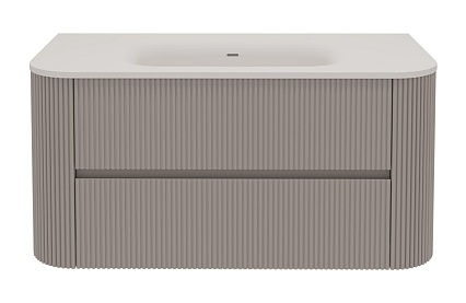 Тумба с раковиной Vincea Alto 100 см светло-серый матовый