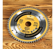 Диск пильный по дереву Woodmaker 210x30 мм, Z=60, атв Diamond Industrial DIDD210Z60