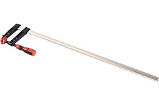 Столярная F-образная струбцина Deli dl111280z усиленная, 800x120 мм, максимальное усилие зажима 3500 Н, резьба 16 мм, штанга 8 мм 112052