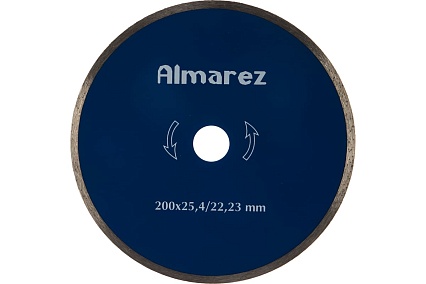 Диск отрезной алмазный Керамика (200х25.4/22.23 мм) Almarez 302200