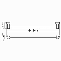 Полотенцедержатель WasserKRAFT Donau K-9430 одинарный